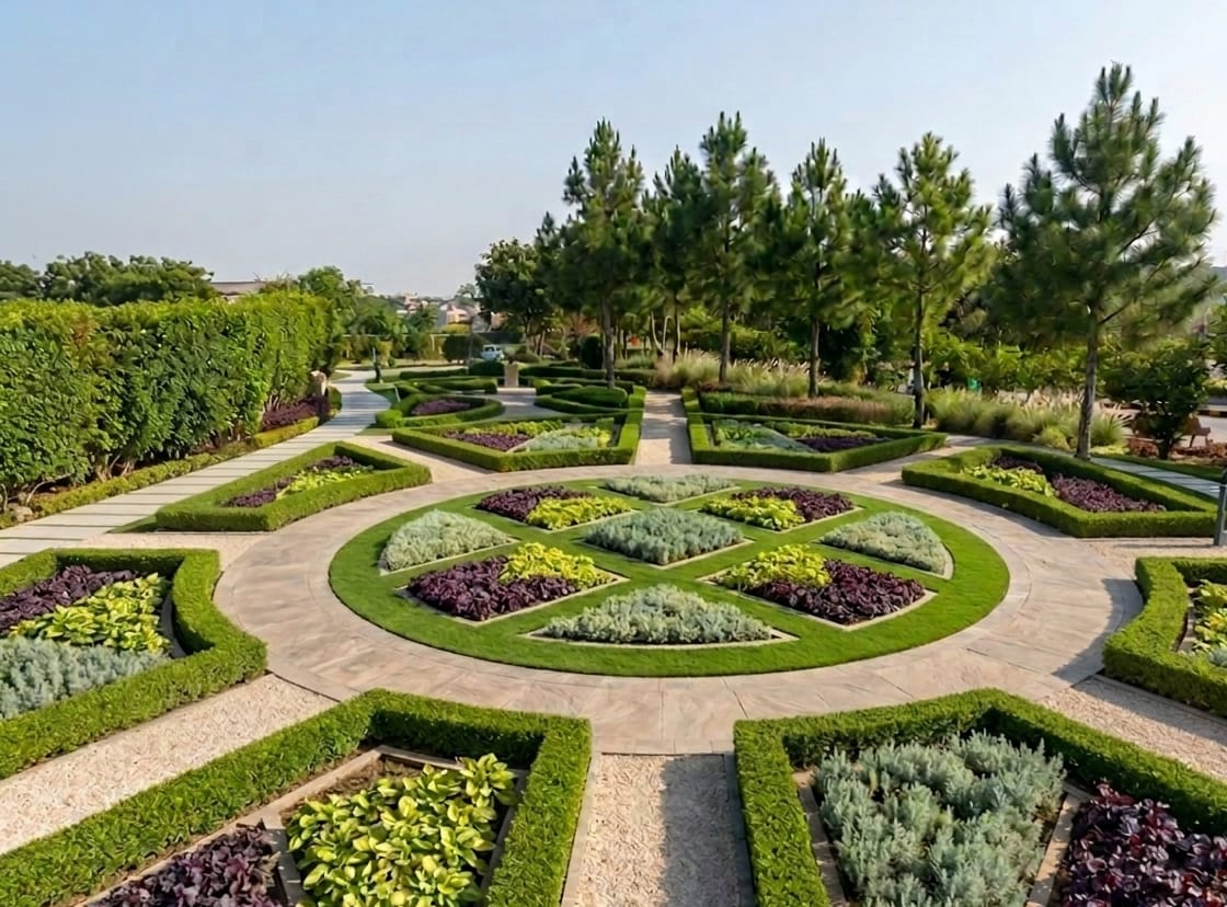 Lush residential garden landscaping by Go Green Landscapes, Islamabad